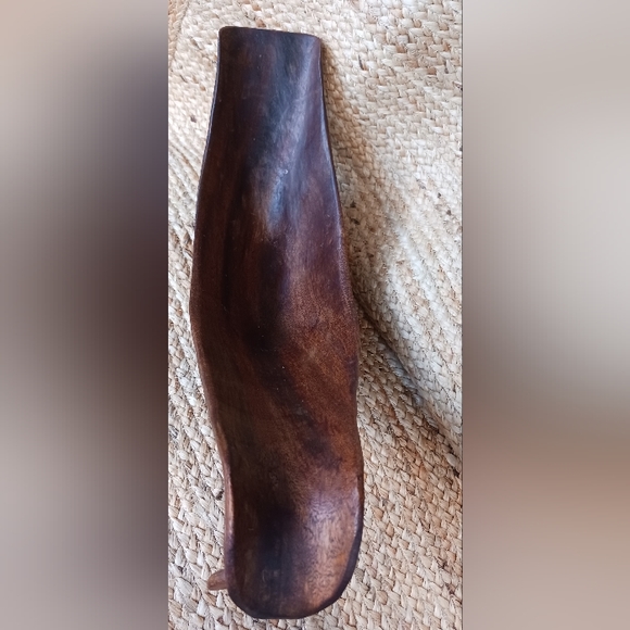 Vintage Hand Carved Wood Bowl, Fruit Bowl, Handmade Bowl one peace wood - Picture 6 of 8